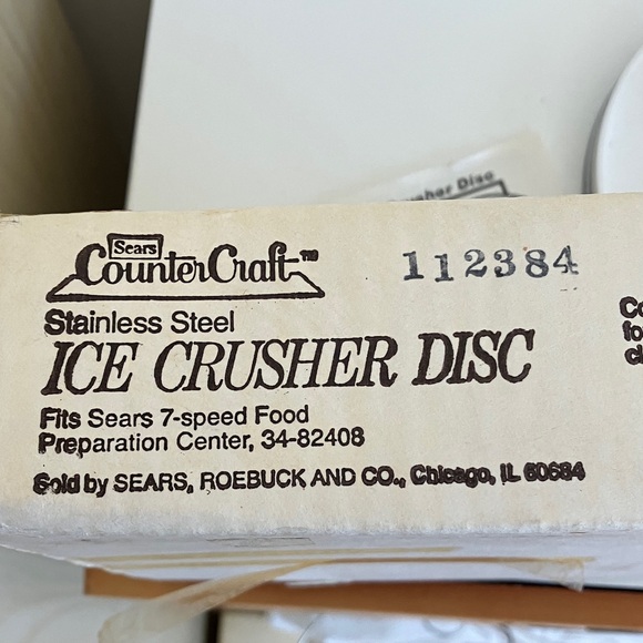 Sears Stainless Steel Ice Crusher Disc - Picture 2 of 4
